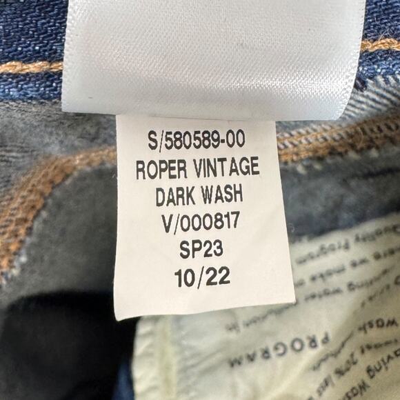 Banana Republic Roper Vintage Straight Jean 25 High Rise Dark Wash - Picture 10 of 11